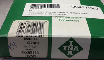 INA AXK85110 bearing | 85x110x4 mm